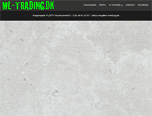 Tablet Screenshot of ml-trading.dk